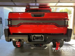 Jeep Gladiator JT Racetrack Series - LED Tailgate Panel - Red Lens